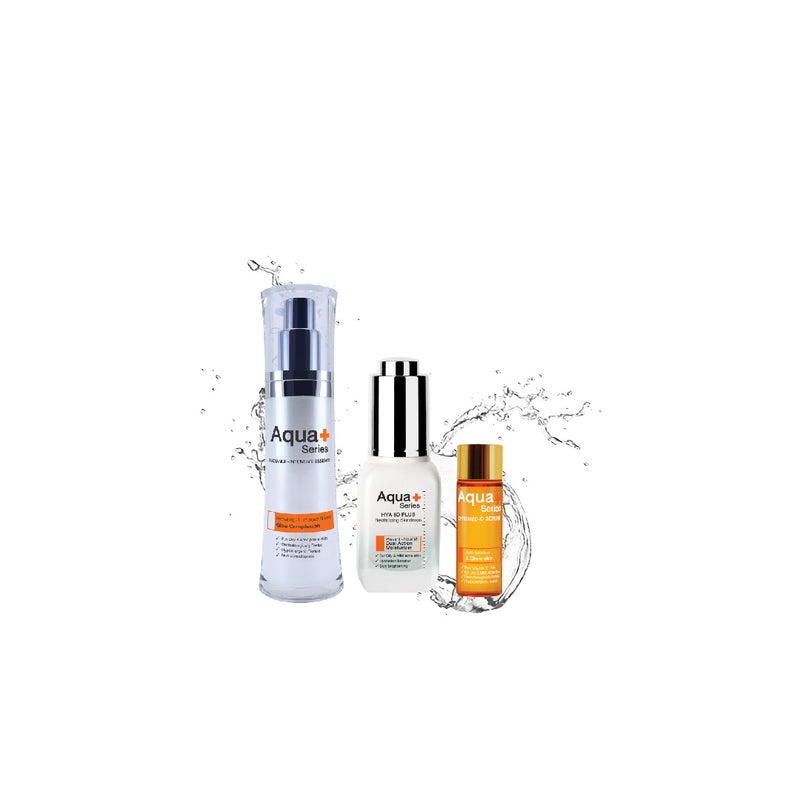 PWP 4 (Glowing Effect + C Serum) | HYA 8D Plus Revitalizing Skindrops (20 ml) + Radiance-Intensive Essence (30 ml) + Encriched C Serum